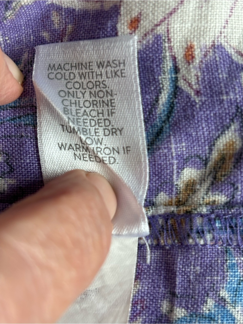 JJill Love Linen Purple Print Sleeveless Dress - Picture 7 of 8